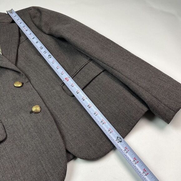 J Crew Schoolboy wool Blazer 4 Jacket Gold Buttons Academia Preppy - Picture 6 of 15